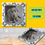 Pet Photo Decorative Tile<br><div class="desc">Through a bit of Zazzle platform magic, this template will add your pet's photo (or other photo) to a ceramic tile. Use it to immortalize a special pet or other member of the family. Think of the special memories you could capture on a kitchen backsplash in a home restoration or...</div>