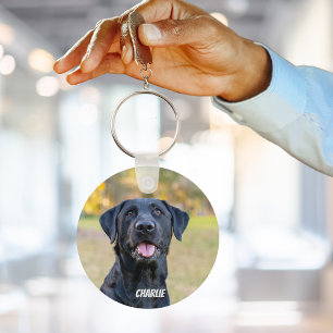 Pet Photo Dog Lover Keepsake Keychain