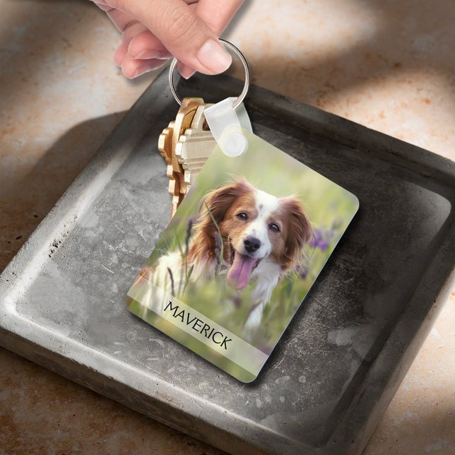 Pet Photo Double Sided Aluminum Keychain (Pet photo double-sided aluminum keychain)