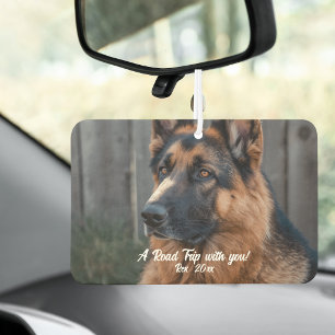 Pet Photo German Shepherd Typography Personalize Air Freshener