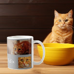 Pet Photo Gift Customize Personalize Dog Cat Coffee Mug<br><div class="desc">This design was created though digital art. It may be personalized in the area provide or customizing by choosing the click to customize further option and changing the name, initials or words. You may also change the text colour and style or delete the text for an image only design. Contact...</div>