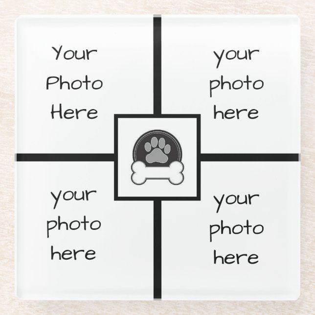 Pet Photo Glass Coaster (Front)