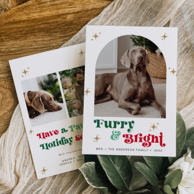Pet Photo Holiday Card Dog Christmas Puppy Furry (Creator Uploaded)