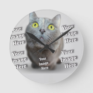  PET Photo ✨ Lovely Custom  Round Clock