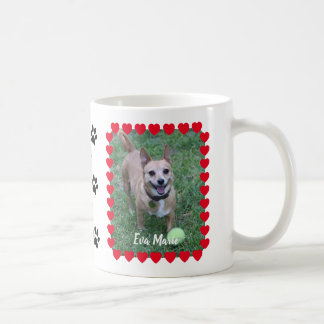 Pet Photo Memorial Heart Frame Keepsake Coffee Mug