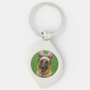 Pet Photo Memorial Metal Keychain