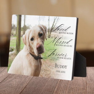 Pet Photo Memorial Table Top  Plaque