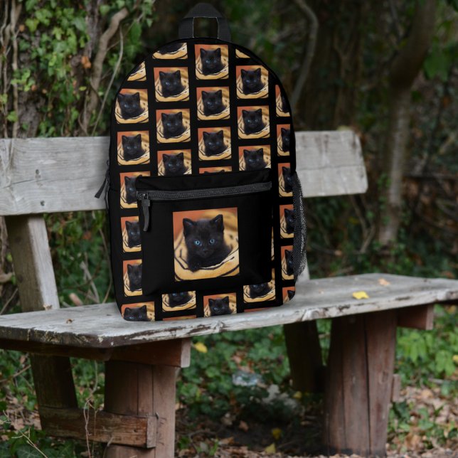Pet Photo Motif sac à dos noir (Créateur téléchargé)