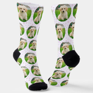 Pet Photo Pattern Custom Template Socks