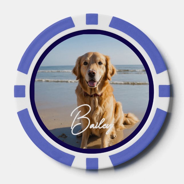  Pet Photo Personalized  Poker Chips (Front)