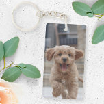 Pet Photo | Picture Upload Cute Adorable Dog Keychain<br><div class="desc">Custom photo design your own template to include 2 of your favourite photographs of your dog, cat, pets, baby, kids, family or friends! An easy to personalize template to make your own one of a kind design with your images. The perfect gift for a loved one! The images shown are...</div>