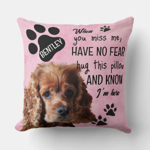 Pet photo sympathy keepsake -add your own photo throw pillow