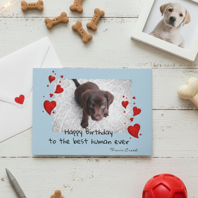 Pet Photo Template Happy Birthday Customize Card (Creator Uploaded)