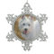 Pet Photo Template Pewter Christmas Tree Ornament