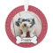 Pet Photo with Dog Bone - red polka dots