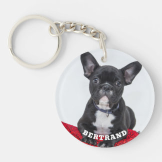 Pet Photo with Name Personalized Keychain