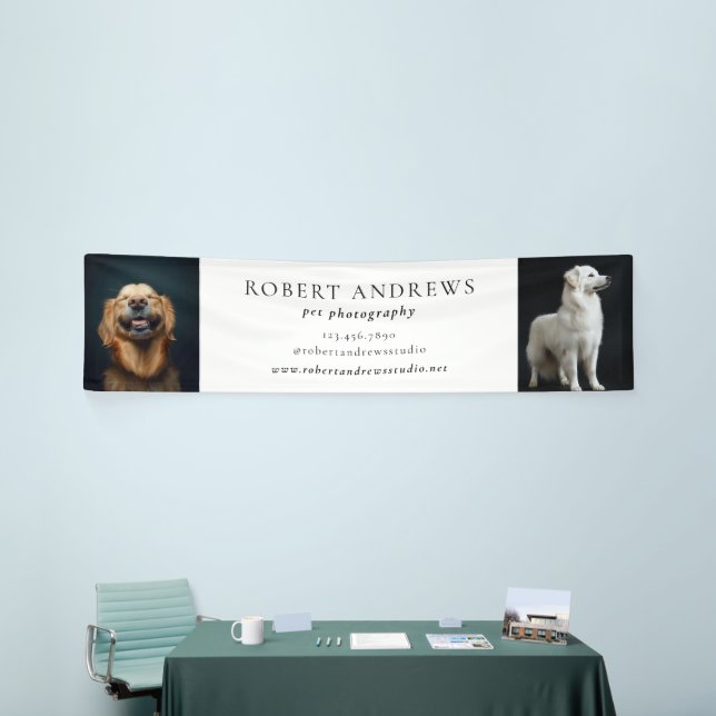 Pet Photography Dog Business Photo Template Banner (Tradeshow)