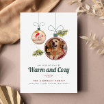 Pet Photos Family Christmas Modern Holiday Card<br><div class="desc">Pet Photos Family Christmas Modern Holiday Card you can easily add your pets photos by clicking the "Personalize" button</div>