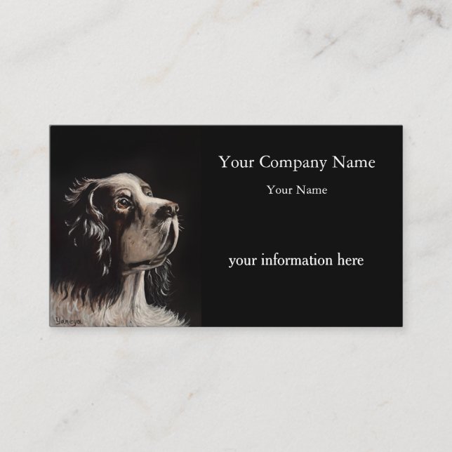 Pet Portrait Painting Business Card (Front)