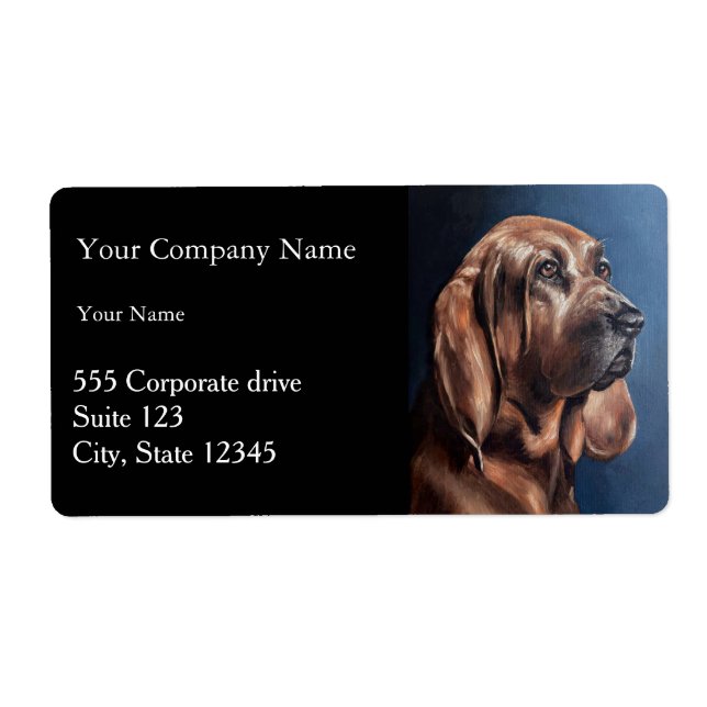 Pet Portrait Painting Return Address Labels (Front)