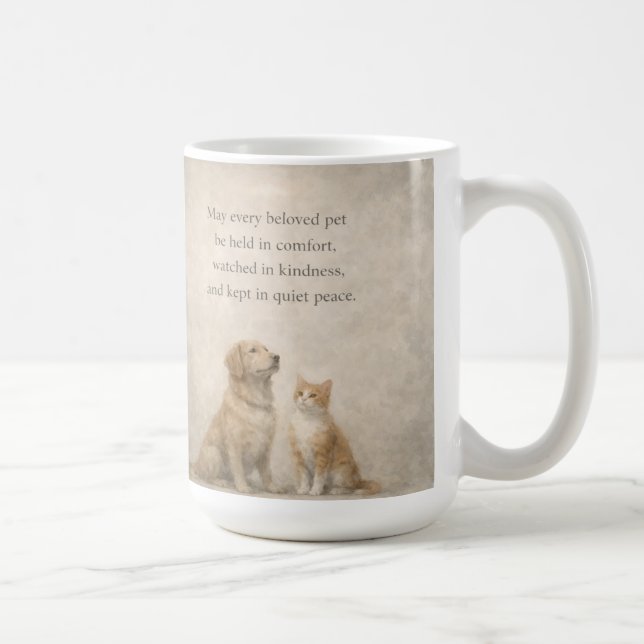 Pet Prayer Comforting 15 oz. Classic Mug (Right)