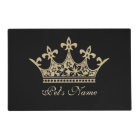 Pet Princess Black and Gold Personalized