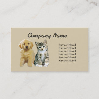 Pet Products & Services Business Card