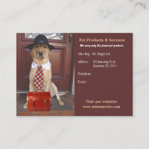 Pet Products & Services Business Card