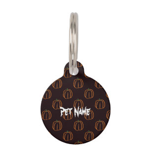 Pet pumpkin tag