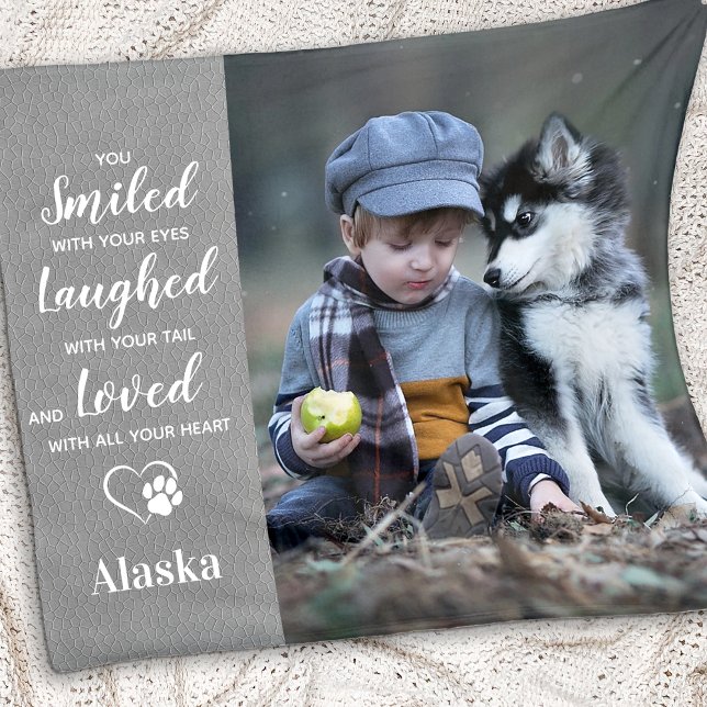 Pet Quote Memorial 8SLLH - Pet Sympathy - Dog Fleece Blanket (Creator Uploaded)