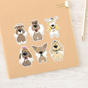 Pet Rainbow Dog Angel Stickers