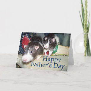 Pet Rat Father's Day Card