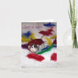 Pet Rat Oreo Note Card