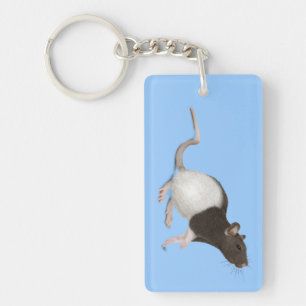 Pet Rat Painting Keychain