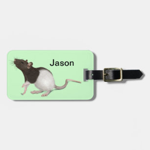 Pet Rat Painting Luggage Tag