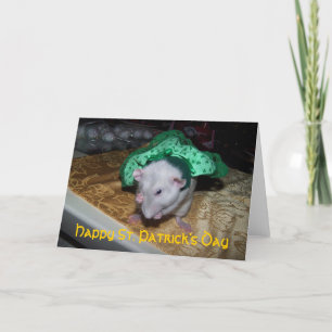 Pet Rat Ruby St. Pat's Greeting Card