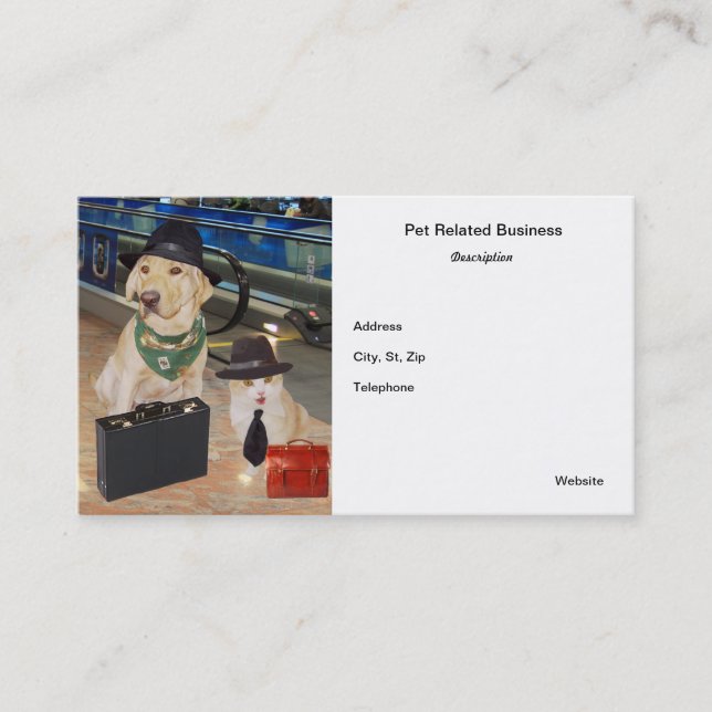 Pet Related Business Card (Front)