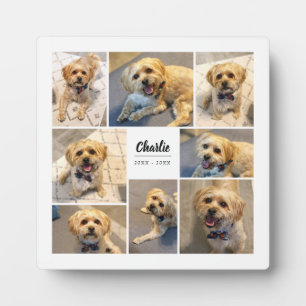 Pet Remembrance 8 Photo Personalized Plaque