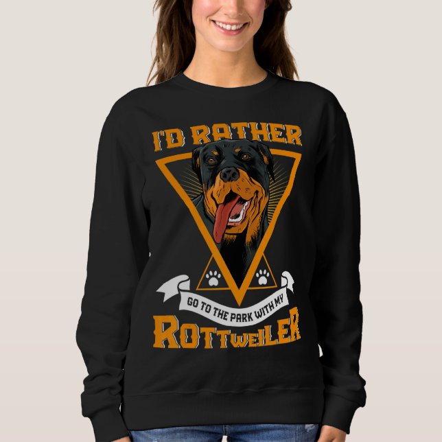Pet  Rottweiler Dog Sweatshirt (Front)