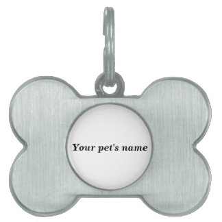 Pet’s Name With White Background on Bone Shaped Pet ID Tag