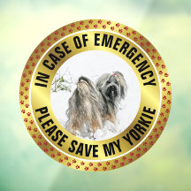 Pet Safety Alert Custom First Responder Dog Photo