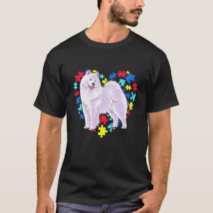 Pet Samoyed Autism Awareness Month For Dog Mom And T-Shirt