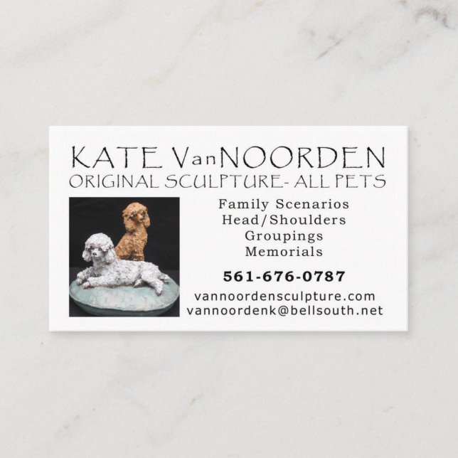 pet sculpt biz card (Front)