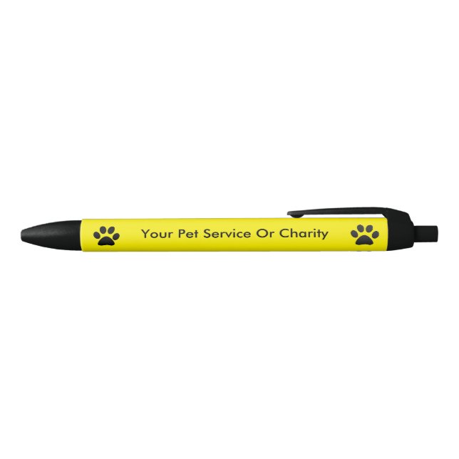 Pet Service Simple Promotional Blue Ink Pen (Top)