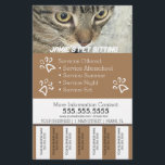 Pet Services Business Dog Tear Off Strips Flyer B<br><div class="desc">Modern Flyers for Pet Sitting Business</div>
