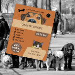Pet Services Flyer<br><div class="desc">Designed for the Pet Service Business Owner.  This product makes a great way to advertise your Pet Services Business.  All text is 100% customizable. By 1Bizchoice (rights reserved).</div>