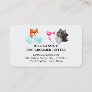 Pet Services   Groomer Tools Business Card