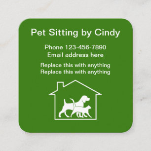 Pet Services Modern Business Cards