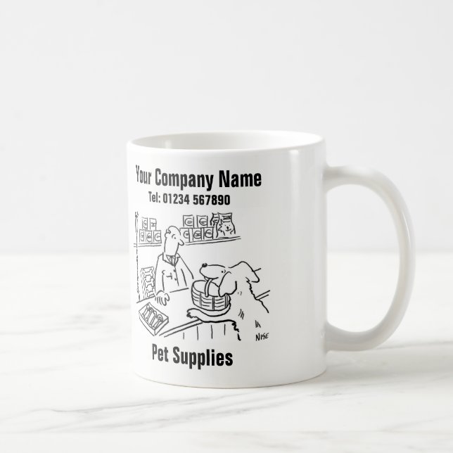 Pet Shop & Pet Supplies Cartoon Mug (Right)