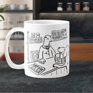 Pet Shop Worker Dog Shopping Large Coffee Mug